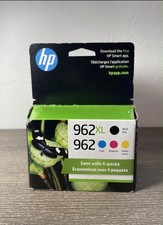 Genuine HP 962XL Black 962 Cyan Magenta Yellow Ink Cartridges 4 Pack Exp 2023