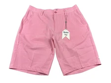 1764 Signature Men's Size 30 Super Pink Performance Golf Shorts Flat Front Great