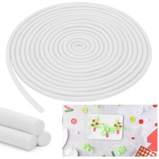 Frienda 5/8" x 40ft White Foam Noodles for Crafts, Pool, DIY, Modeling Tube