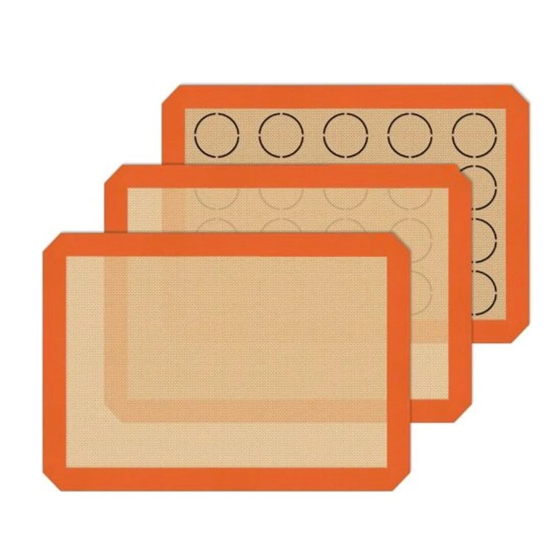 Non-Stick Silicone Baking Mats (Orange, 3-Pack)
Opens in a new window or tab