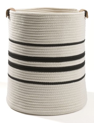 casa NOVA Korb LBH 25x25x27 cm weiß Einkaufskorb Aufbewahrungskorb