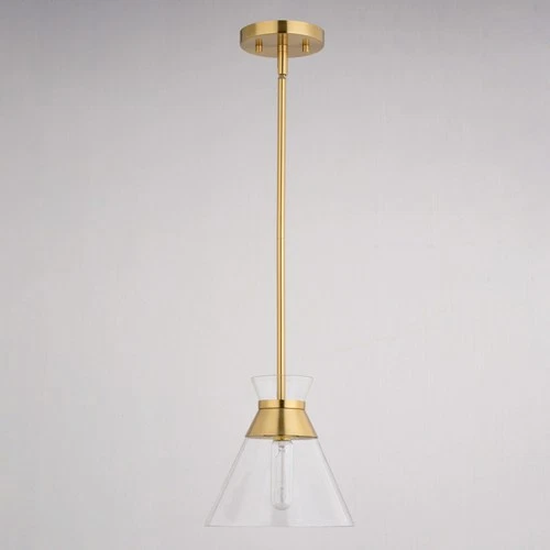 Vaxcel Lighting P0403 9"W Suspension Mini Pendant - Brass - Picture 4 of 11