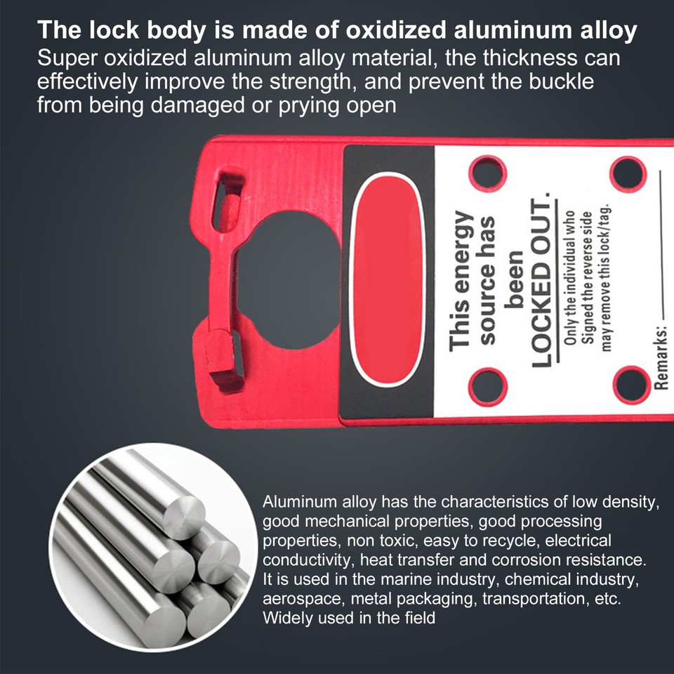 Lockout Hasp Portable Point Porous Lockout Tagout Safety Lock | eBay