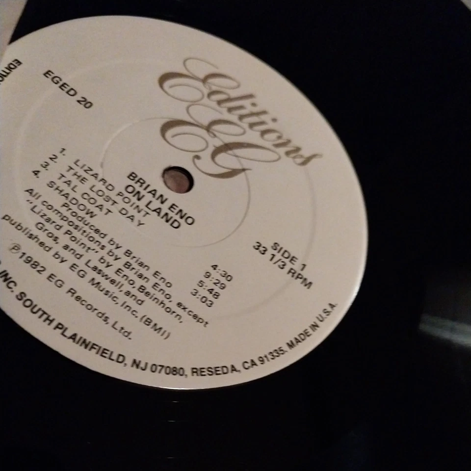 BRIAN ENO LP ON LAND AMBIENT 4 UK Record 1ST PRESS EX++ - Image 2 of 4