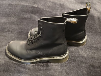 Doc Dr Martens Womens 8 Black Leather Lace Up Combat Comfort Boots JY004 1460