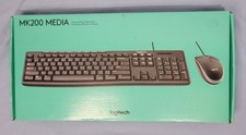 Logitech MK200 Media Keyboard  Mouse Combo   USB Wired   New Factory Sealed