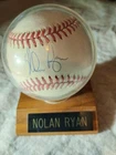 Nolan Ryan Autographed Official American League Baseball with protective case