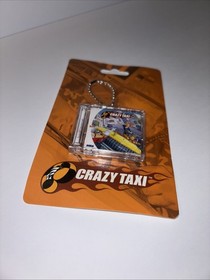 OFFICIAL CRAZY TAXI KEYCHAIN LIMITED RUN GAMES SEGA DREAMCAST BRAND NEW