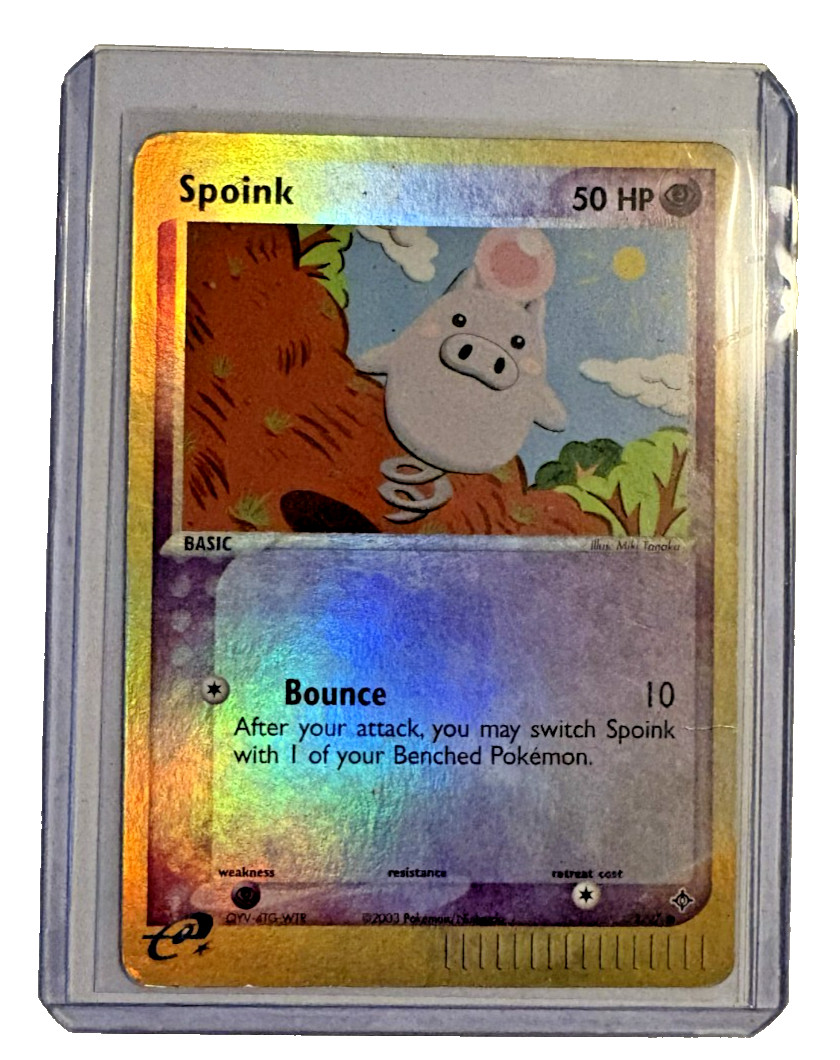 2003 Pokemon Dragon Spoink Reverse Holo #73/97 LP