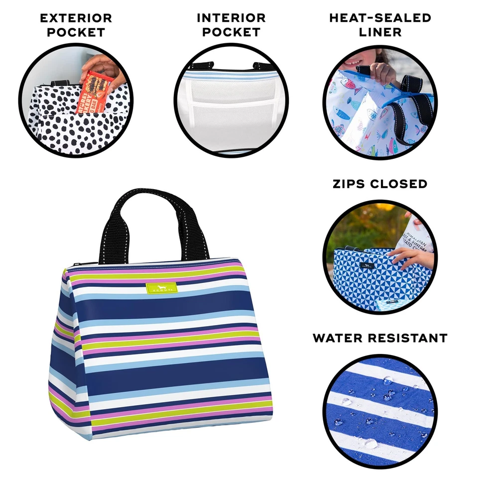 Eloise Lunch Bag - Lightweight Insulated Soft Cooler, Opens Wide, Zips Closed... - Image 3 of 4