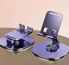 Desktop Rotating Cell Phone Stand Holder Mount for iPhone 15 14 13 Samsung iPad