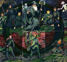 LORD OF THE RINGS MASTERPIECES 1 2006 ETCHED FOIL SET (6)