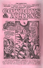 NEMO #3 fanzine published in 1995 with ad for COWBOYS & ALIENS #1 by Tom Arvis
