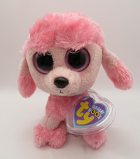 TY BEANIE BOOS - PRINCESS - PINK POODLE - 360390 -  MAUVE TAG - MINT CONDITION