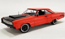 1967 DODGE CORONET R/T RESTOMOD 426 HEMI PRIMER RED CAR 1:18 ACME A1806604 GMP