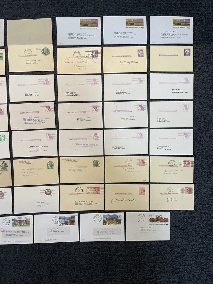 54-Used US Postal Cards. Duplicates. Great Variety. - Image 3 of 4