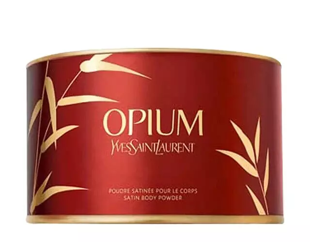 BEYOND RARE HUGE 100G YSL OPIUM SATIN PARFUMED TALCUM TALC DUSTING BODY POWDER