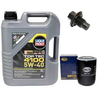 MotoröL Set 5W-40 5 Liter + ÖLfilter + ÖLablassschraube FüR Ford Explorer 4.0 V6