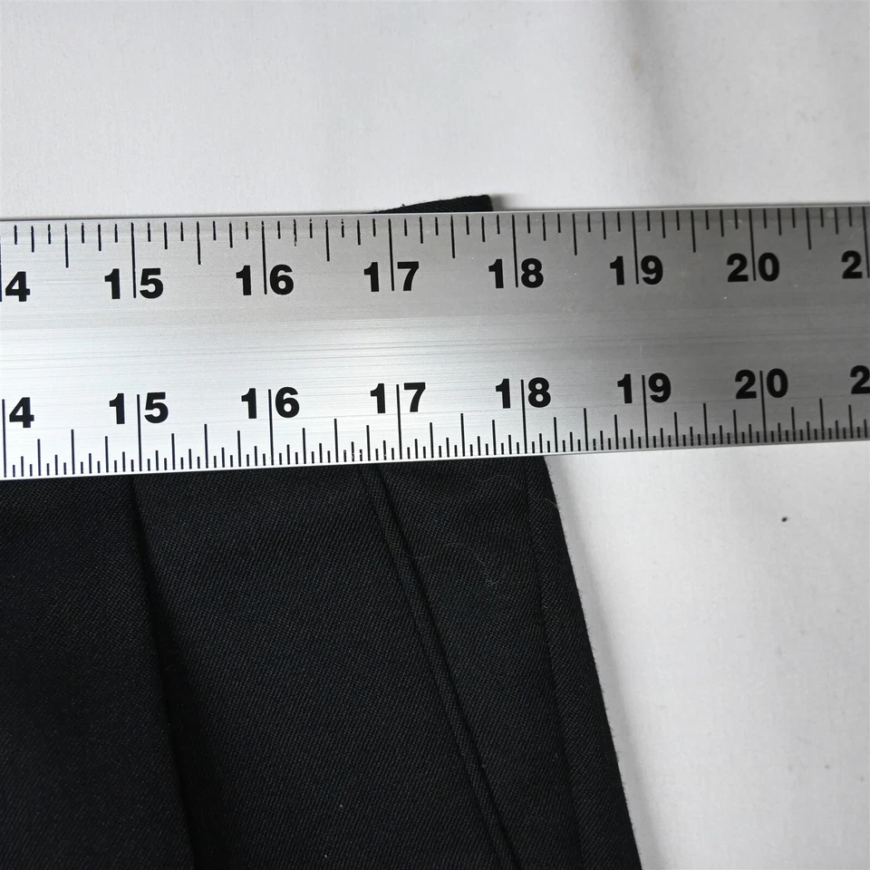 Lote 3 Pantalones de Vestir Joseph & Feiss 36x32 Negro Gris Carbón Plisados Puños Lana Foto 3 de 4