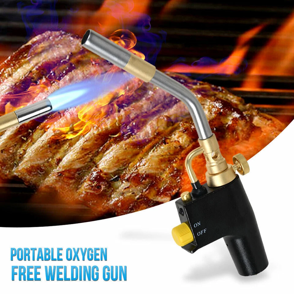 Tocha de propano cabeça gatilho partida mapa/mapa tocha de solda a gás botão de ignição - Imagem 3 de 4