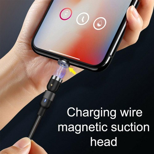 Charging Cable Magnetic Charger Cord For iPhone Type-C Micro New H7X5 - Zdjęcie 8 z 14