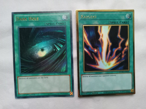 Yugioh Karte „Raigeki“ – Gold Rare, Reprint, Deutsch | Aus Maximum Gold: EL Dorado | Inkl. Fieldcenter-Karte & Toploader