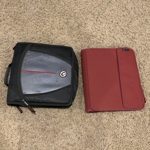 2 Multi Compartment Zip Binder Trapper Keeper Organizer Vintage Casemate A Brand
