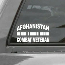 Afghanistan Combat Veteran Vinyl Window Decal Sticker