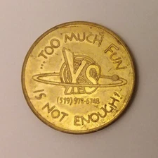 XS Virtual Gaming Arena Times Square New York, NY Arcade Game Token 24mm