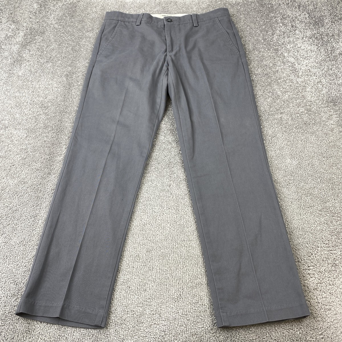 Dockers Slim Tapered Pants Men's 32x30 Gray Stretch Casual Chino