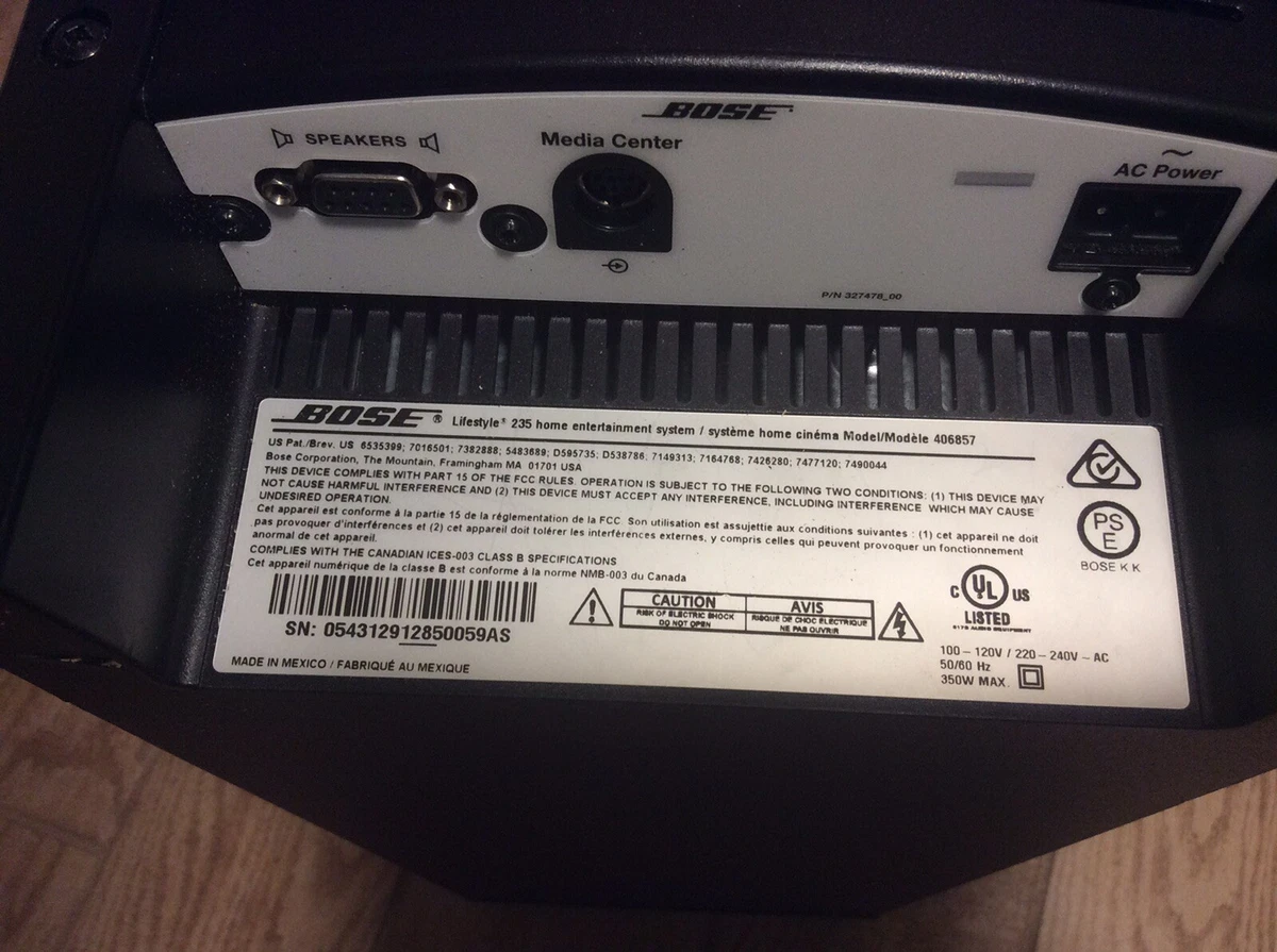 Bose lifestyle 235 home entertainment system 2025