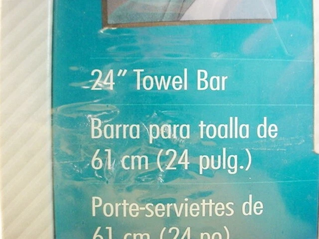 Toallero Franklin Latón Serie Futura Plateado 24" Nuevo En Paquete Sellado FSh Foto 3 de 4