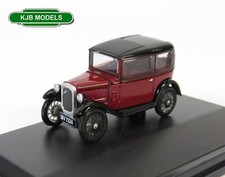 OO Gauge Oxford Diecast 1:76 76ASS003 Austin Seven RN Saloon Maroon Car