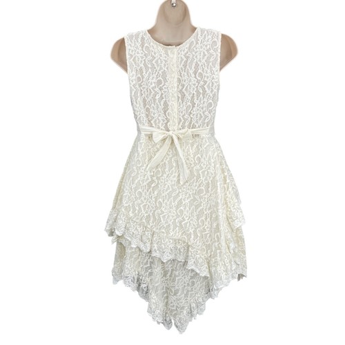 Magpie & Mabel Lace Dress Ruffle Tiered Birthday Party Event Boho Girl Size 14 - Picture 2 of 14