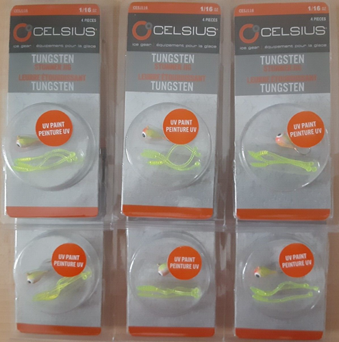 Celsius Panfish Jig Assortment - 16 Piece Fishing Jigs With Glow Feature