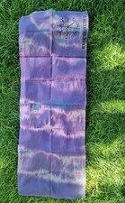 Halstuch VEGVÍSIR dünnes Sommertuch Mundbedeckung Kopftuch Batik Lila Grün  