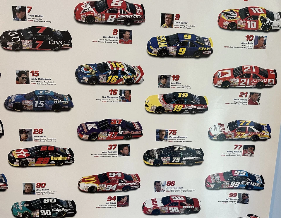 FORD MOTORSPORT The Fastest Oval In Racing Daytona USA 24" x 36" Vintage Poster - Image 3 of 4