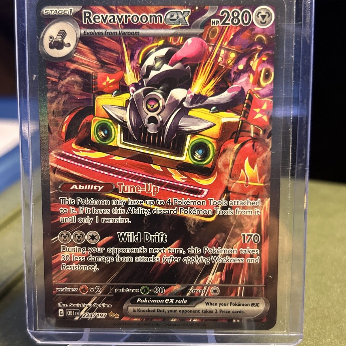 2023 Pokémon Revavroom Ex 224/197 Fresh Clean Card 2023 Pokémon Revavroom Ex 224/197 Fresh Clean Card