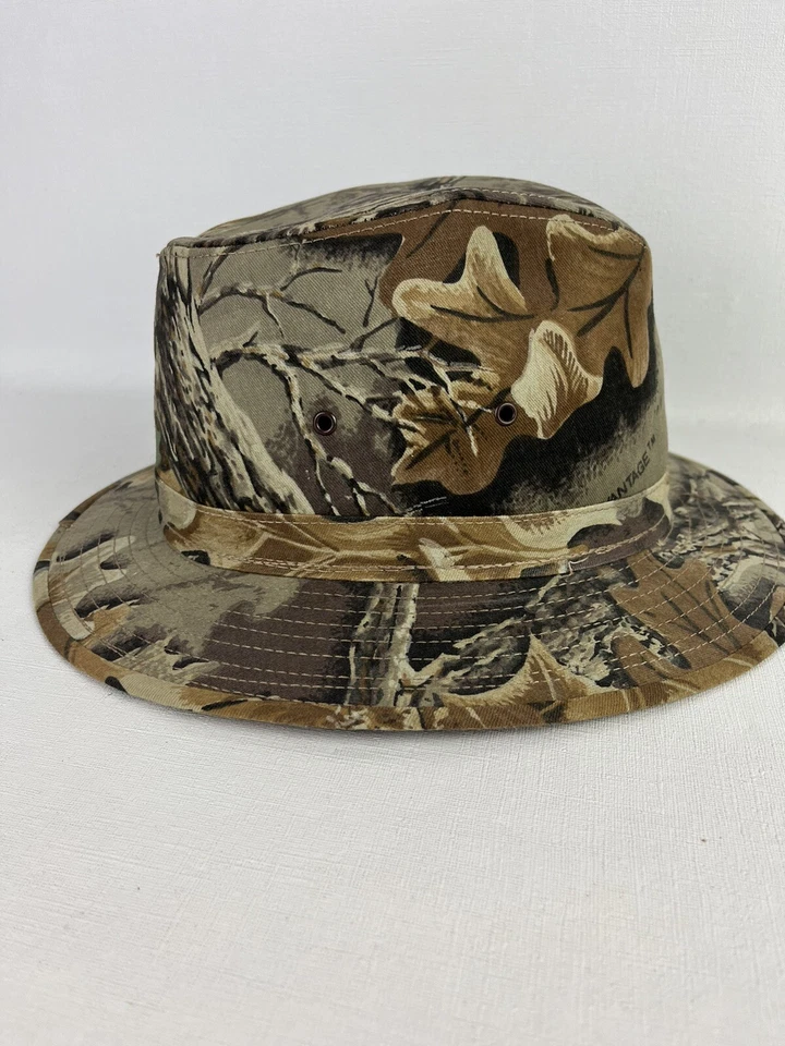 NOS Vtg Advantage Camo Hunting Hat Outdoor Boonie Fedora Safari - Image 2 of 4
