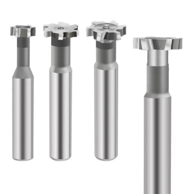 XCAN 1pc HSS T Slot Milling Cutter 8-32mm 6-16mm Shank for Metalworking Mill Bit Tool