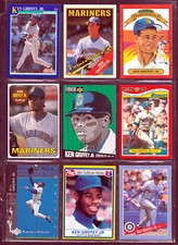 Ken Griffey Jr LOT OF 9 1989-94 Various Manufacturers Includes 1990 Toys R Us