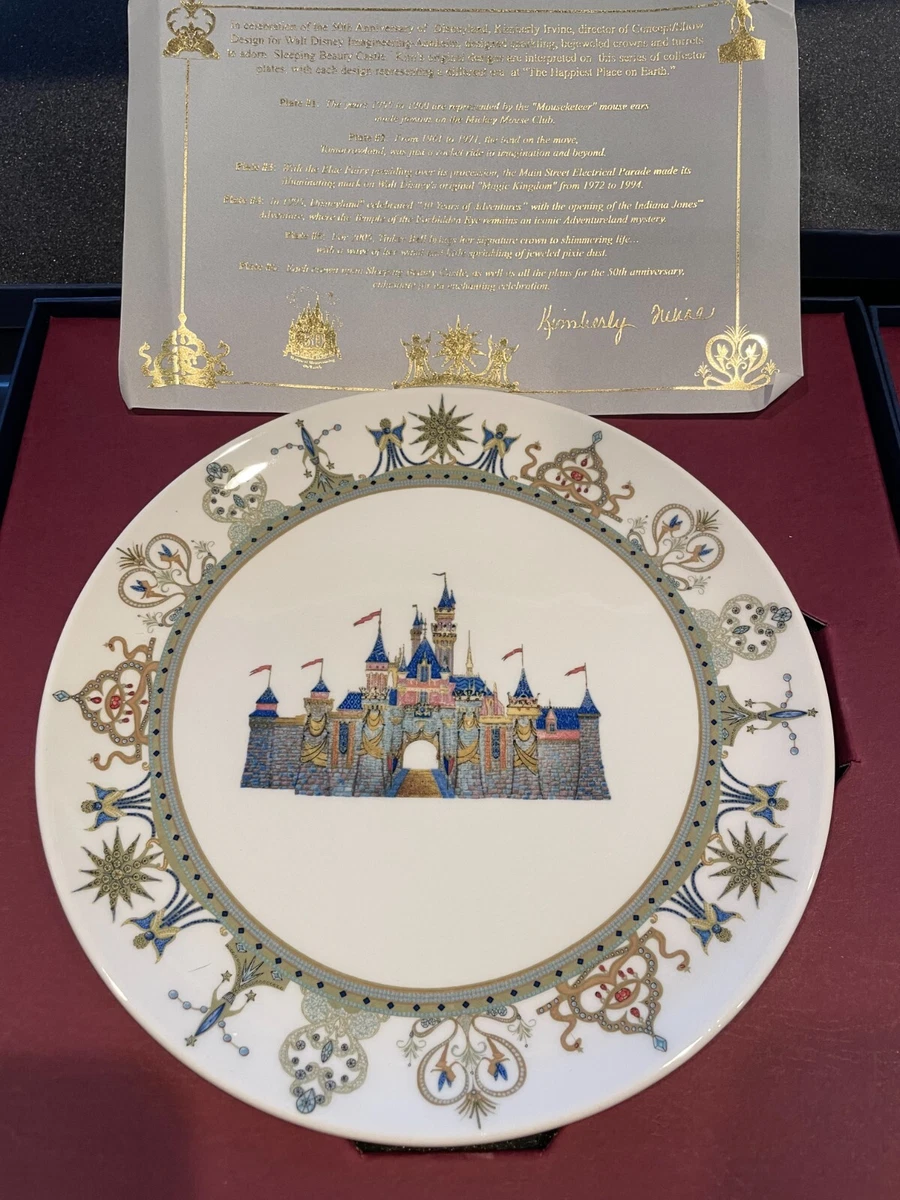 直筆サイン入り】ディズニーランド 50周年記念プレート5枚 Yahoo