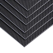3K Carbon Fiber Sheet 200X300X4MM CF Panel Plain Weave Glossy Finish