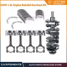 G4FD 1.6L Engine Crankshaft Conrods Pistons Kit Bearing Set For Hyundai Kia Soul