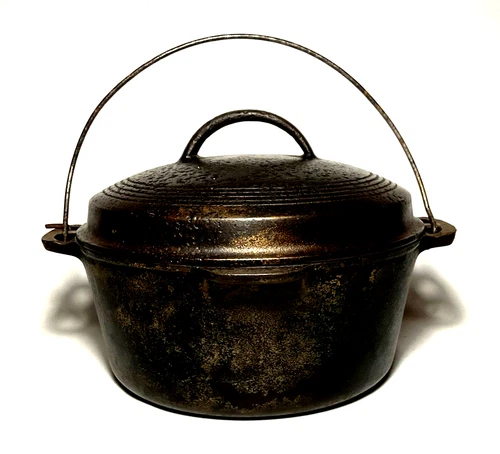 WAGNER WARE ~ Vintage Cast Iron Drip Drop DUTCH OVEN Round Roaster (1267E)~ Ohio