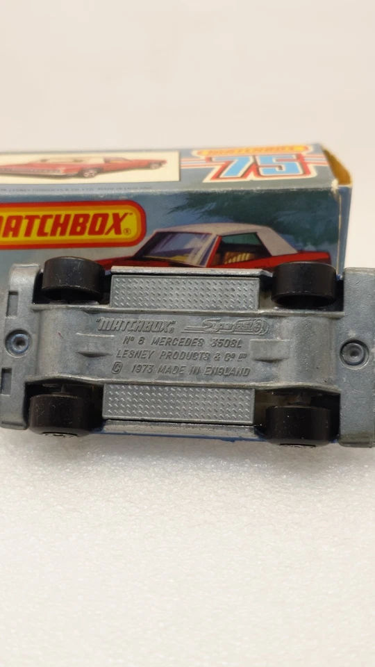 Matchbox Lesney Mercedes Convertible no 6 with original 'without new' tourer box - Image 2 of 4