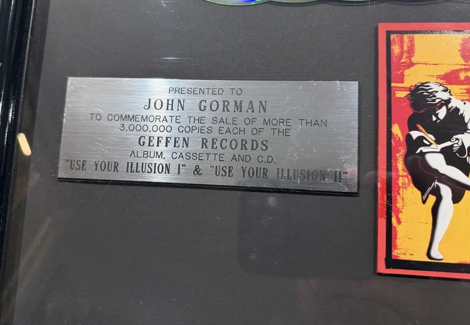 Guns N’ Roses Use Your Illusion I & II Premio Multi Ventas - Envío Gratis en EE. UU. Foto 3 de 4