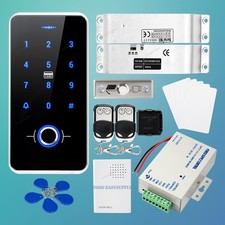 RFID Access Control System Set With Touch Keypad Exit Button  Power Supply WG26