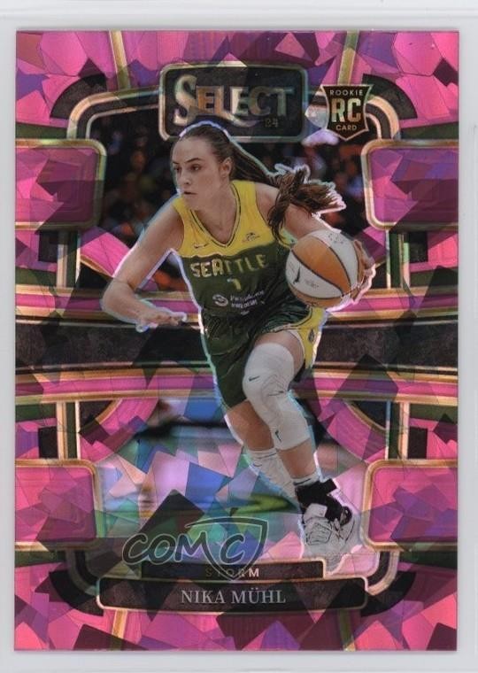 2024 Panini Select WNBA Concourse Pink Ice Prizm Nika Muhl #27 1sj2