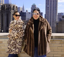 NEW Dennis Basso X-Large 30th Anniversary Faux Fur Coat Brown QVC 3347